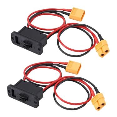 Imagem de 2Pcs Heavy Duty RC On/Off Switch 20A with XT60 Plug for RC Plane Airplane Bench Work Testing Drone