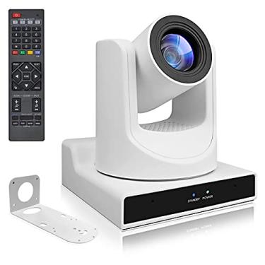 Imagem de ADKIDO Câmera PTZ, câmera óptica 30X com transmissão ao vivo IP com saída de vídeo 3G-SDI e USB simultânea e rastreamento automático/zoom de vídeo/POE/1080P Full HD para conferências, igreja, ensino
