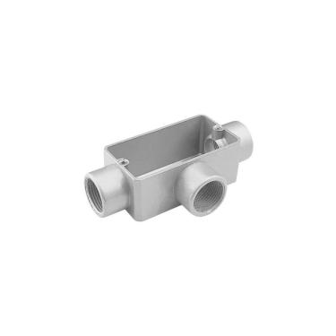 Imagem de Condulete Fixo 1" Tipo "t" - Sem Tampa / Rosca Bsp / Com Pintura Eletrostática A Pó Tramontina