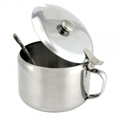 Imagem de Açucareiro Com Alça E Colher Em Aço Inox 450ml