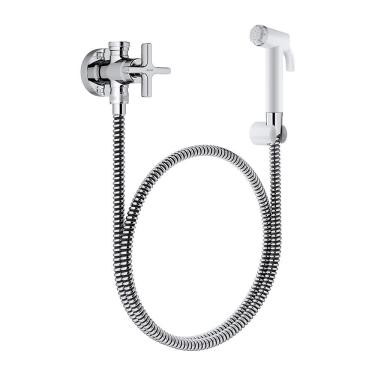 Imagem de Ducha Higiênica Docol Nova Invicta 1523706 Com Registro E Derivação Branca