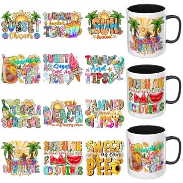 Imagem de Dorsbaby 12 peças de envoltório de copo UV DTF UV DTF adequado para canecas, óculos, notebooks, computadores, mesas e cadeiras, etc. Papel de transferência UV DTF de alta viscosidade