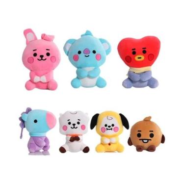 Imagem de Kawaii Bt21 Brinquedos De Pelúcia Mini Chaveiro Anime Saco Pingente Ma