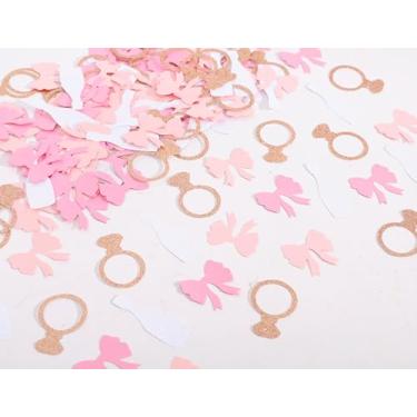 Imagem de WAOUH Confete Para Festa "Ela Está Se Casando" - Decoração De Mesa Chá Panela, Adereços Fotos Na Mesa, Anel Diamante Com Laço Champanhe Perfeito Qualquer Evento