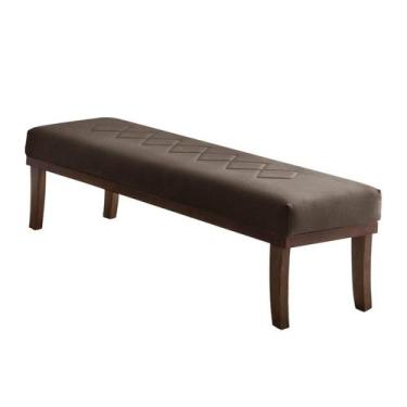 Imagem de Puff Theo Marrom e Imbuia 140 cm - Keva