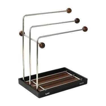 Imagem de Fenteer Rack de Drenagem de Pia à Prova de Ferrugem com Suporte de Esponja de Panela de Drenagem para Sabonete de Pia Da Cozinha