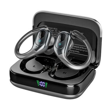 Imagem de Fones de ouvido sem fio, fones de ouvido Bluetooth, reprodução de 80 h