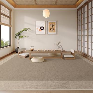 Imagem de Sala de estar, Sala de chá, Quarto de cor sólida, Escritório, Carpete resistente a manchas, Decoração para casa (120 x 200 cm (3,9 x 6,6 pés/QR Sem vinco 6)