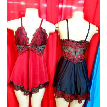 Imagem de CAMISOLA Super LUXO - I&K Fashion Intimates, Vermelho, M