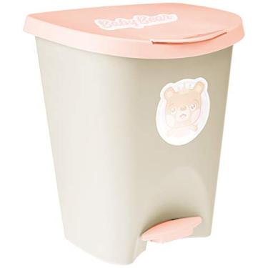 Imagem de Lixeira Com Pedal 15L Baby Menina, Usual Utilidades, 486, Rosa
