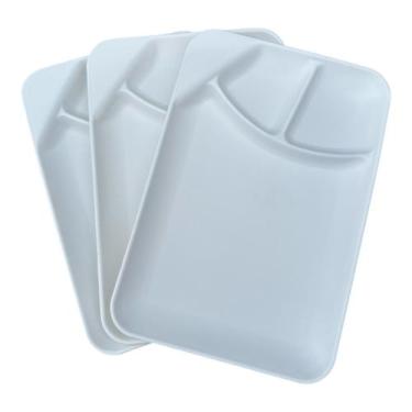 Imagem de 4 Pratos Sushi Petisqueira Prato de servir Porção Lanches Frios Batata