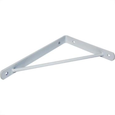 Imagem de Cantoneira Mao Francesa Overtime Reforc Branco 20Cm - Kit C/12 Unidade