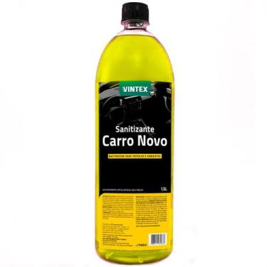 Imagem de Sanitizante Automotivo Bactericida Limpeza Cheirinho Carro Novo 1,5L V
