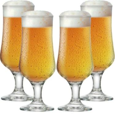 Imagem de Jogo de Taças de Vidro Barcelona G para Cerveja 370ml 4pcs - Ruvolo