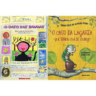 Imagem de kit 2 LIVROS O caso das bananas + O caso da lagarta que tomou chá de s