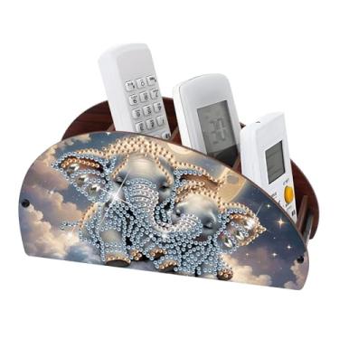 Imagem de Caixa organizadora de kits de pintura de diamante, arte de diamante, elefante nas nuvens, formato especial, mosaico parcial de diamante, caixa organizadora, caixa organizadora, casa, sala de estar