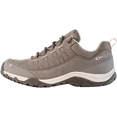 Imagem de Oboz Tênis feminino Ousel Low B-Dry impermeável para caminhada, Pedra de Cinder, 35