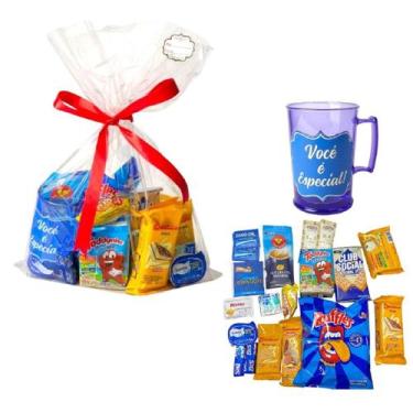 Imagem de Presente Kit Dia dos Pais café da manhã guloseimas +bebidas - Genérica