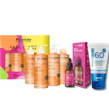 Imagem de Skincare Vitamina C Anti Idade + Sérum Rosa Mosqueta + Protetor Solar FPS60