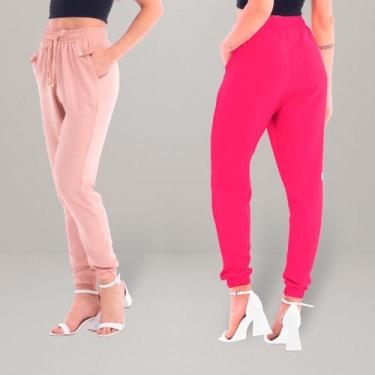 Imagem de Kit 2 Calças Jogger - Feminina Com Bolso e Cordão - Ju Ribeiro Ind, Ro