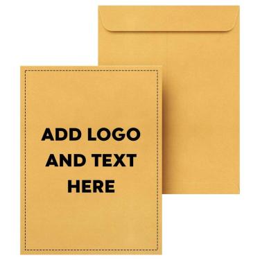 Imagem de Catálogo: Envelopes, S, impressão superfina, 9x12cm, marrom, Kraft 50