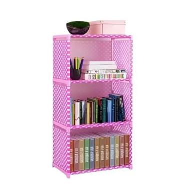 Imagem de Estante Modular Porta Livros 4 Prateleiras Organizador Brinquedos Quar