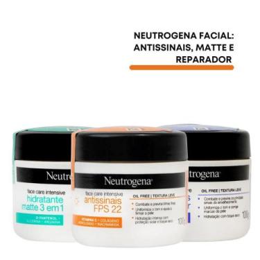 Imagem de Kit Neutrogena: Antissinais Fps 22, Matte 3 Em 1 E Reparador