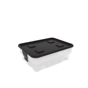 Imagem de Caixa Organizadora Simple Box 20l - Trânslúcida Branca