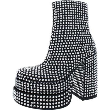 Imagem de Steve Madden Boo feminino Cobra Fashion, Preto, 8.5