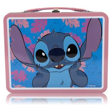 Imagem de Lancheira Disney Stitch para crianças | Lancheira Stitch Tin para meninos, meninas, unissex | Lancheira de lata, caixa de lanche infantil, acessório para mochila | Idades a partir de 3 anos