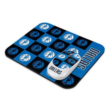 Imagem de SOAR Mouse pad sem fio universitário - xadrez, Dallas Mavericks