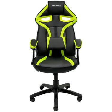 Imagem de Cadeira Gamer Mymax MX1, Peso Suportado até 120Kg, Giratória, Preto e Verde