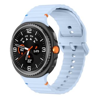 Imagem de Sodhad Pulseira esportiva compatível com Samsung Galaxy Watch 8 de 44 mm e 40 mm, mulheres e homens, pulseira esportiva de silicone macio para Galaxy Watch 8 Classic de 46 mm