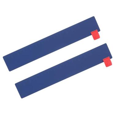 Imagem de PATIKIL 2 marcadores de página de régua de latão, marcadores vintage de cobre de metal reto de 5,9 polegadas para livro, diário, biblioteca, viagem, azul escuro