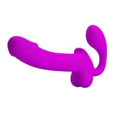 Imagem de Strapless simula Ejaculação com Spray Ponto G e Clitóris Kelpie Recarregável Flexível Resistente à Água