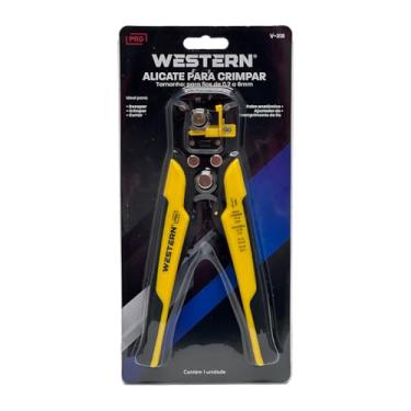 Imagem de Alicate Crimpador Decapador Cortador Descascador 21cm V-318 0,2 a 6mm Crimpar Terminais Elétricos Cabo Fio
