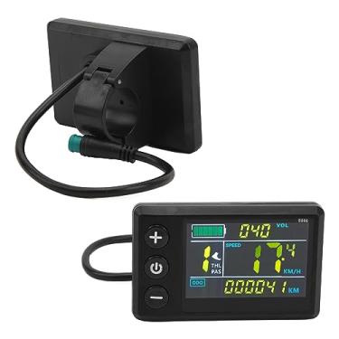 Imagem de Fockety METRO DE DISPLATE DE LCD LCD DE Bicicleta Elétrica, 5pin 24V 36V Painel DE Controle da Scooter Elétrica, S866 Speedômetro DE Bicicleta DE Bicicleta para o Guidão DE 0,9 Polegada