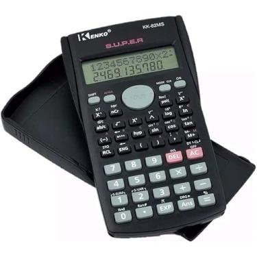 Imagem de Calculadora Científica de Mesa 12 Dígitos com Capa Protetora – Ideal para Estudantes e Escritórios