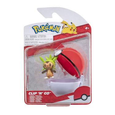 Imagem de Boneco Chespin Com Pokébola - Pokémon
