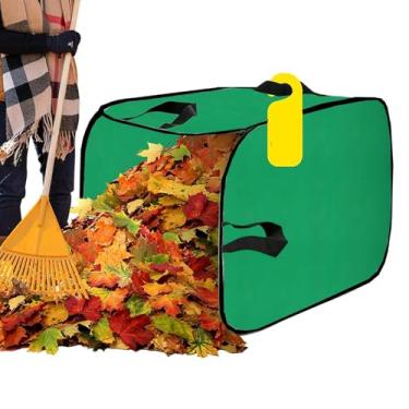 Imagem de POCREATION Coletor de Folhas, Sacos de Jardim de 200L, Sacos de Resíduos de Jardim Extra Grande, Ferramentas Reutilizáveis para Coleta de Folhas Com Cabo Antiderrapante para Jardins e