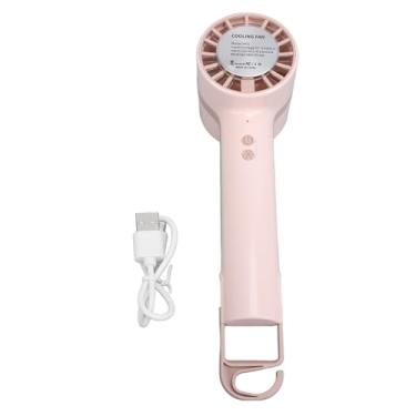 Imagem de Ventilador Portátil Portátil Mini Compressa Fria USB Recarregável Fast Cooling Silencioso Pequeno Ventilador Pessoal para Escritório Ao Ar Livre em Casa Material ABS 160x52x60mm (Rosa)