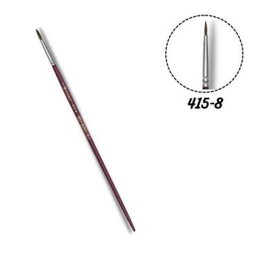 Imagem de Pincel Condor 415-08 Redondo Pelo Natural Cabo Longo