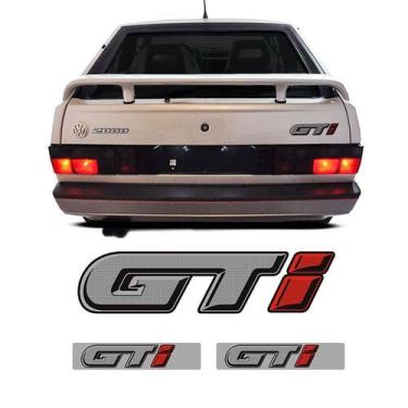 Imagem de Kit P/ Gol Quadrado Gti 1991/1994 Emblemas Genérico - SPORTINOX, Sem R