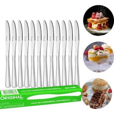 Imagem de Conjunto Faca de Sobremesa Inox Continental 12pçs Original Line Talher