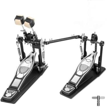 Imagem de Pedal Duplo Bateria, Pedal de Bumbo de Corrente Dupla, Pedal de Bumbo Duplo para Bateria, Pedal Duplo de Bumbo