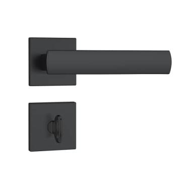 Imagem de FECHADURA STAM 823/35 - ROSETA QUADRADA 1 PRETO FOSCO