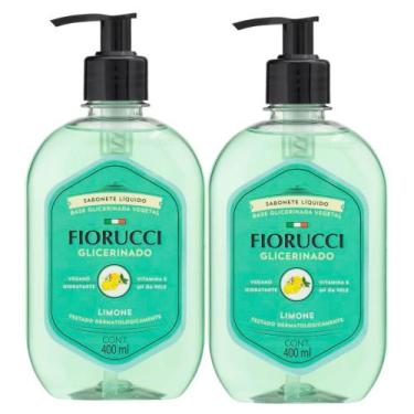 Imagem de Kit 2 Sabonete Líquido Fiorucci Glicerinado Vegetal Limone 400ml