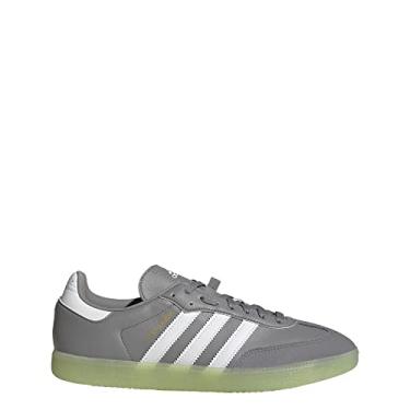 Imagem de adidas Tênis de ciclismo unissex adulto The Velosamba, Cinza três/branco nuvem/limão, 37