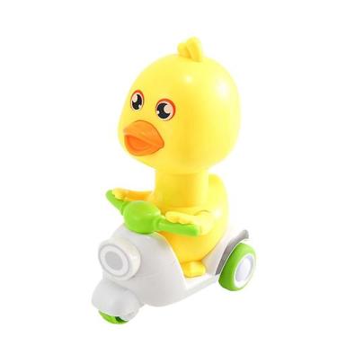 Imagem de Mini carro infantil tipo pressão Little Yellow Ducks Motorcycle Pull B