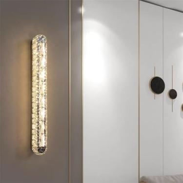 Imagem de Lâmpada De Parede LED Moderna De Cristal Luxo - Decoração De Arte Fashion Para Sala De Estar, Quarto, Villa, Hotel, Escadaria E Corredor (Estilo 27 A D5H46CM)
